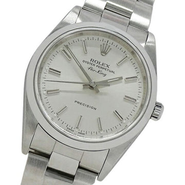 ROLEX Air King 14000M K serial watch men's self-winding AT stainless steel SS silver polished