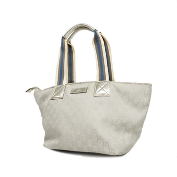 GUCCI tote bag GG canvas 131230 silver ladies