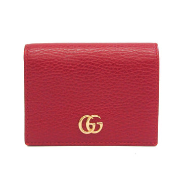 GUCCI PETITE MARMONT 456126 Women's Leather Wallet [bi-fold] Red Color