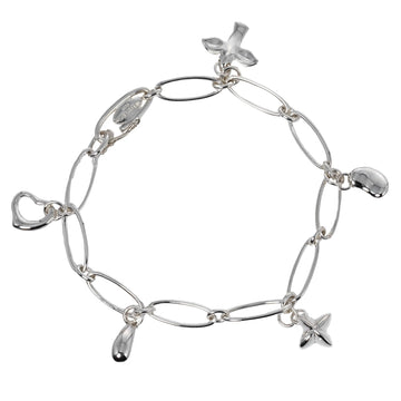 TIFFANY Bracelet 5 Charm Elsa Peretti Silver 925 &Co. Women's