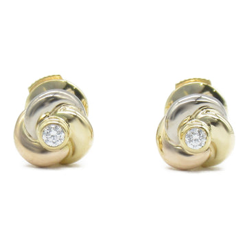 CARTIER Trinity Diamond Pierced earrings Pierced earrings Clear K18 [Yellow Gold] K18PG[Rose Gold]/Diamond Clear