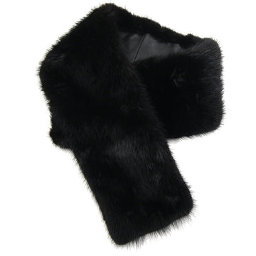 LOEWE Muffler Black Mink Fur Collar Fashion Ladies