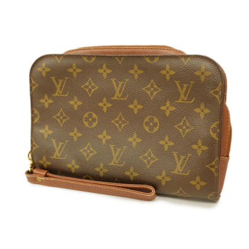 LOUIS VUITTON Clutch Bag Monogram Orsay M51790 Brown Men's