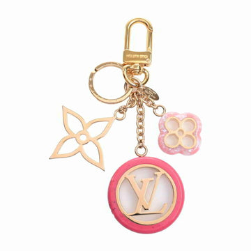 LOUIS VUITTON Portocre color line bag charm key ring M64525 pink
