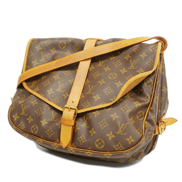 LOUIS VUITTONAuth  Monogram Saumur 35 M42254 Women's Shoulder Bag