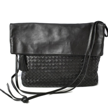 BOTTEGA VENETA Shoulder Bag / Men's Leather Black