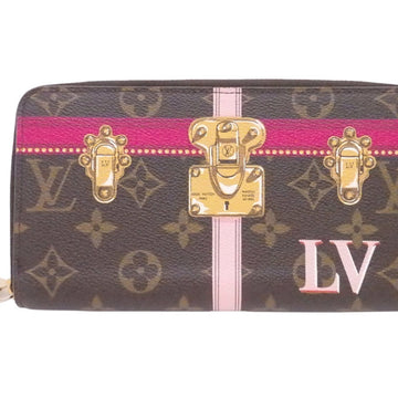Louis Vuitton Long Wallet Monogram Summer Trunk Zippy Brown x Multicolor Canvas Round Zipper Purse M62616