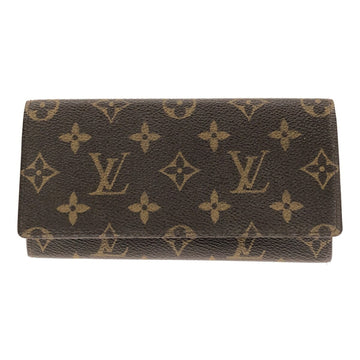 LOUIS VUITTON Bifold Long Wallet M61818 Portefeuille 3 Cult Credit Monogram Women's Men's