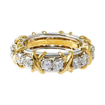 TIFFANY Jean Schlumberger K18YG Yellow Gold PT950 Ring