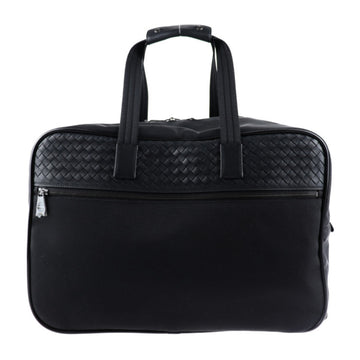 BOTTEGA VENETA Duffle Bag Trolley Intrecciato Carry 452048 Calf Noir Boston