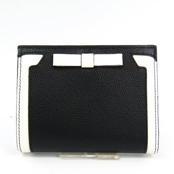 VALENTINO GARAVANI 7WP00761 Women's Leather Wallet [bi-fold] Black,White