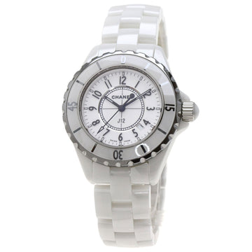 CHANEL H0968 J12 33mm white ceramic watch Lady's