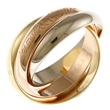 Cartier Trinity Ring No. 10.5 18K K18 Gold Women's