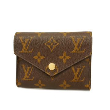 LOUIS VUITTON Trifold Wallet Monogram Portefeuille Victorine M62472 Brown Ladies