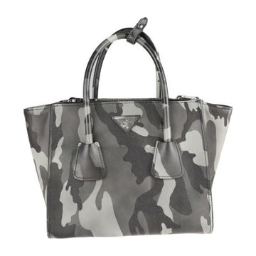 Prada Saffiano handbag B2625P leather MARMO DIS CAMO 2WAY