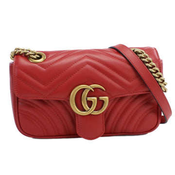 GUCCI 446744 shoulder red ladies