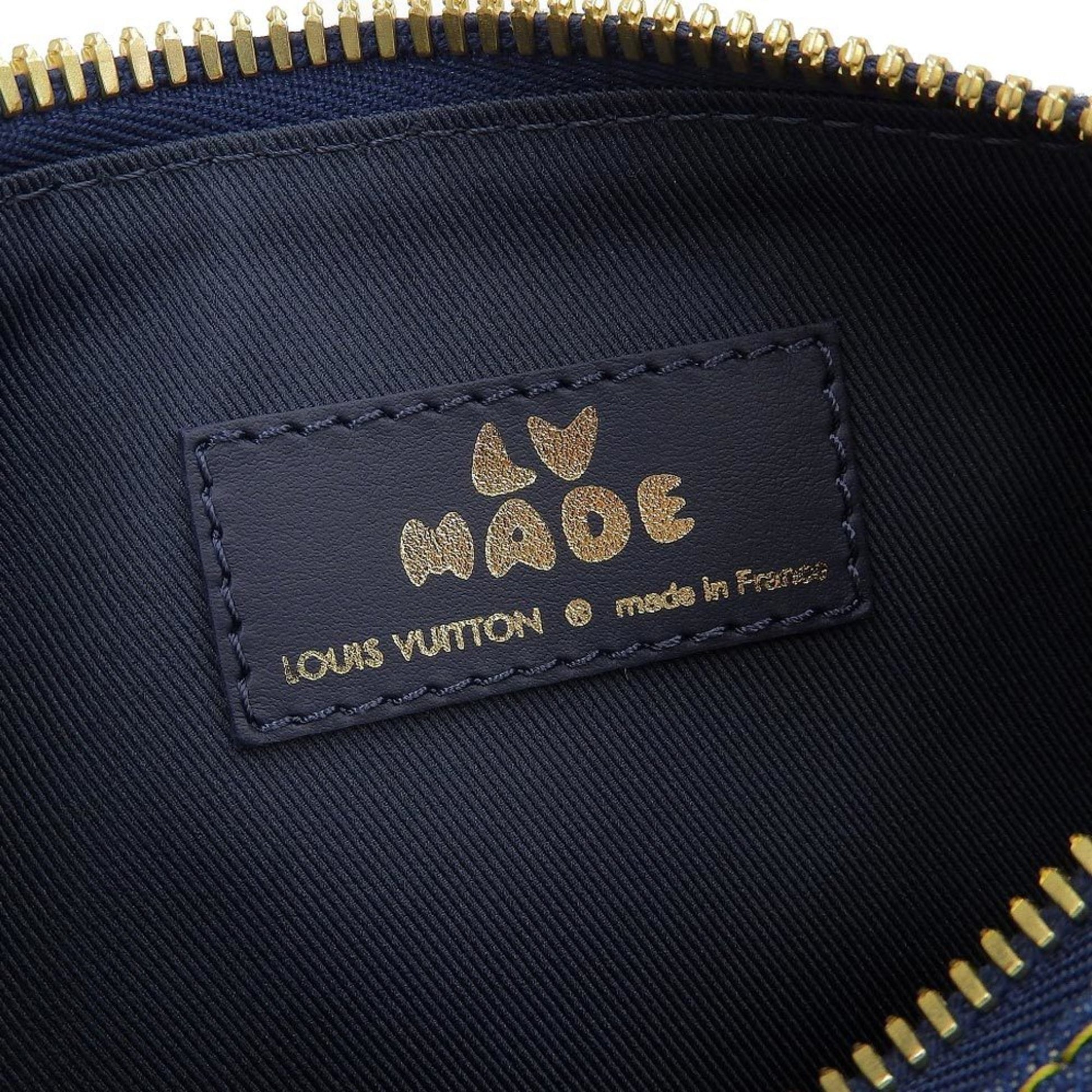 Authenticated Used Louis Vuitton LOUIS VUITTON Monogram Denim Keepall XS  2WAY Bag 2022 Prespring NIGO M81011 