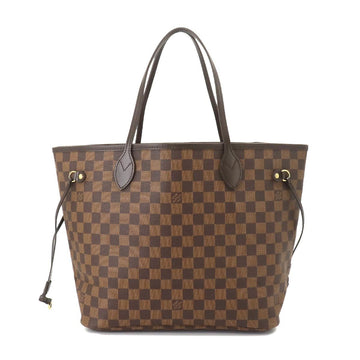 LOUIS VUITTON Damier Neverfull MM Tote Bag Ebene Threes N51105 Brown