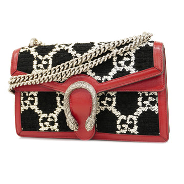 GUCCIAuth  Shoulder Bag Dionysus 400249 Women's Tweed Black,Red Color,White