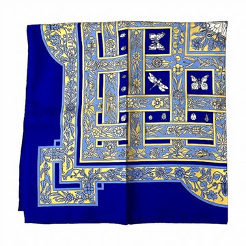 HERMES Carre90 Scarf Flowers and Insects Brand Accessories Women's