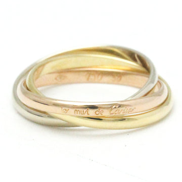 CARTIER Trinity Pink Gold [18K],White Gold [18K],Yellow Gold [18K] Fashion No Stone Band Ring Gold