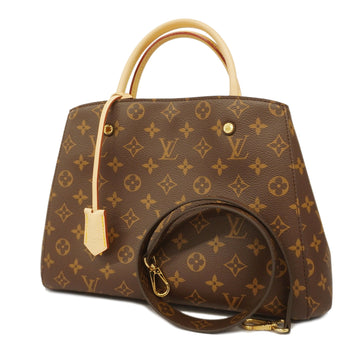 LOUIS VUITTONAuth  Monogram Montaigne MM M41056 Women's Handbag,Shouldeer Bag