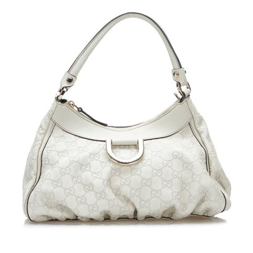 Gucci Shima Abbey One Shoulder Bag 190525 Ivory White Leather Ladies GUCCI