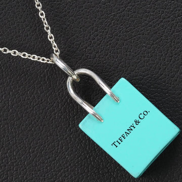 TIFFANY shopping bag charm silver 925 women's necklace
