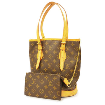 LOUIS VUITTON Tote Bag Monogram Petit Baguette M42238 Brown Ladies