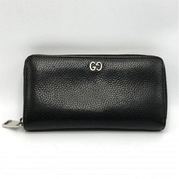 GUCCI Round Zipper Long Wallet Black 473928