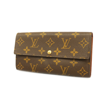 LOUIS VUITTONAuth  Monogram Portofeuil Sala Men,Women,Unisex Long Wallet M61734