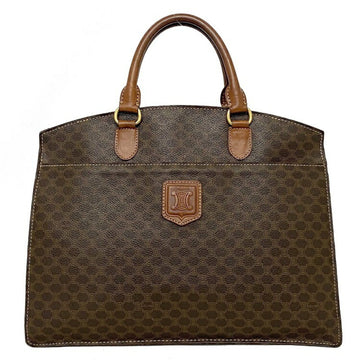 Celine Handbag Brown Gold Macadam MC96 PVC Leather CELINE Women's Tote Bag