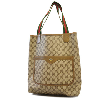 Gucci Sherry Line Tote Bag 39 02 003 Women's GG Supreme Tote Bag Beige