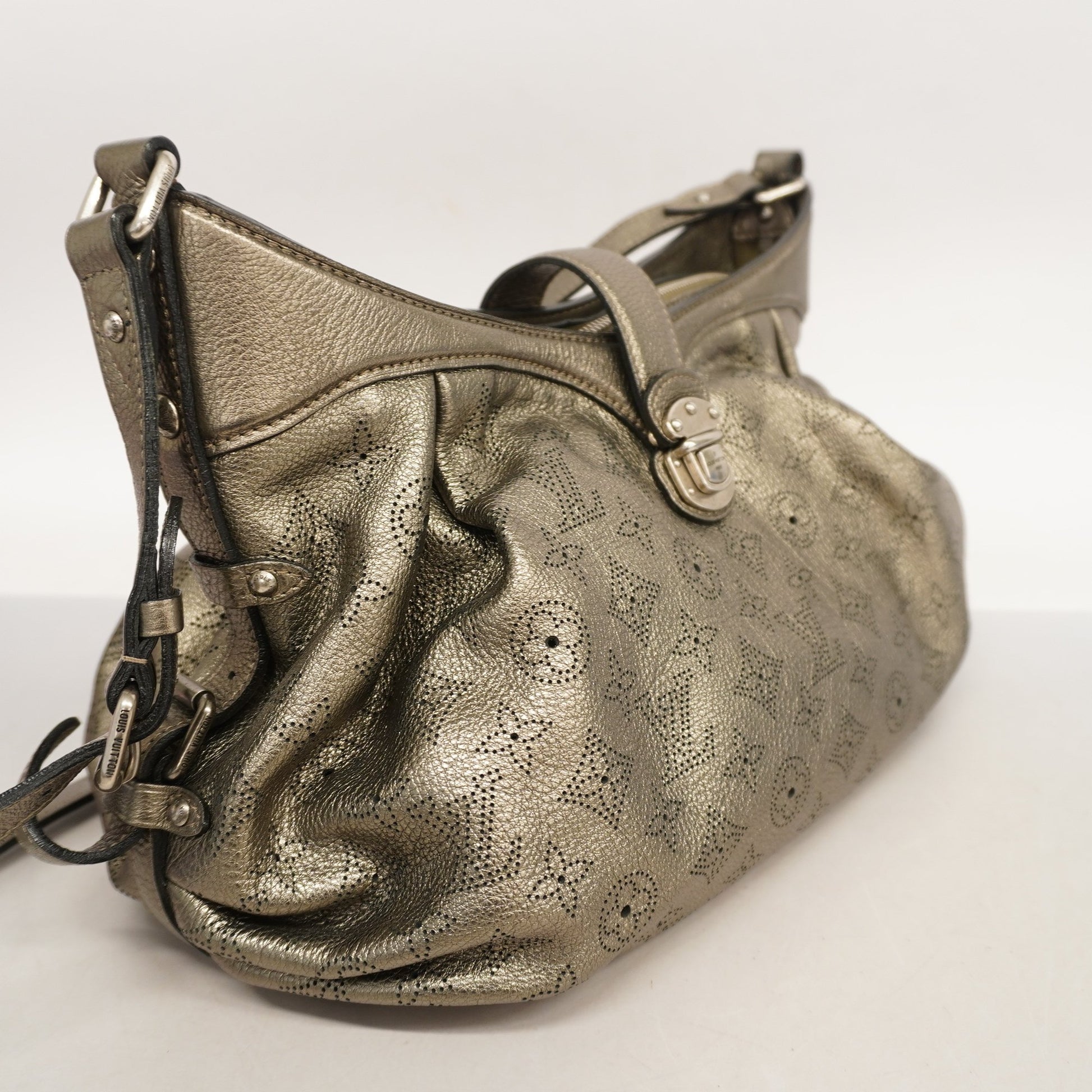 Louis Vuitton XS Shoulder Bag Crossbody M95717 Monogram Mahina Bronze  Perforated 