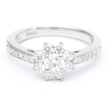 TIFFANY Flora Diamond Ring White Gold [18K] Fashion Diamond Band Ring Silver
