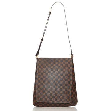 Louis Vuitton Damier Musette Shoulder Bag M51302 Brown PVC Leather Ladies LOUIS VUITTON