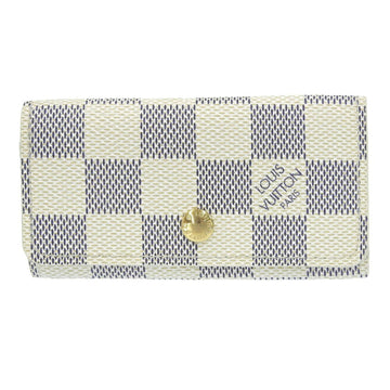 LOUIS VUITTON Damier Azur Multicle 4 Key Holder Case N60020