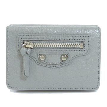 Balenciaga Tri-Fold Wallet Mini Bi-Fold Leather Ladies
