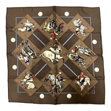 HERMES Petit Carre Horse Pattern Brand Accessories Scarf Ladies