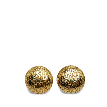 CHANEL earrings gold plated ladies