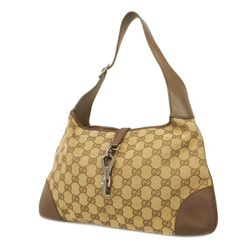 GUCCIAuth  GG Canvas Shoulder Bag 28628 Women's Beige,Brown