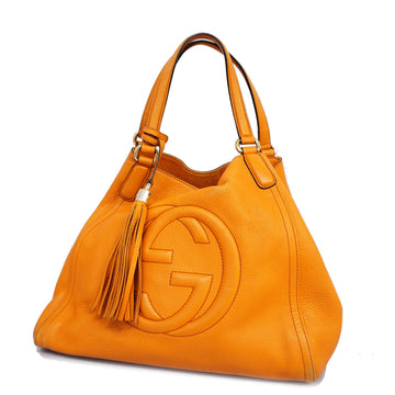 GUCCIAuth  Soho Shoulder Bag 282309 Women's Leather Orange