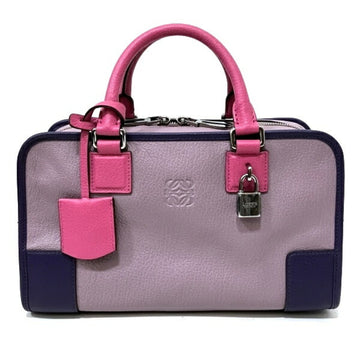 LOEWE Amazona Women's Leather Handbag Purple