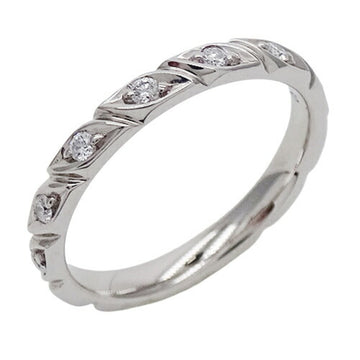 Chaumet ring women's half diamond PT950 platinum torsade #50 about 10