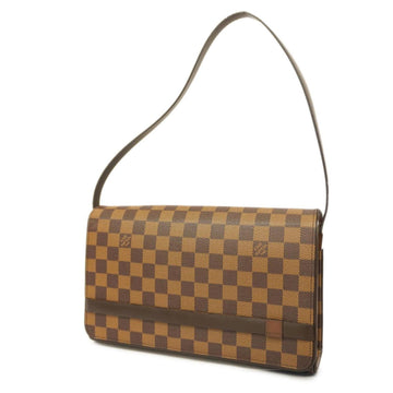 LOUIS VUITTON Shoulder Bag Damier Tribeca Carre N51161 Ebene Women's