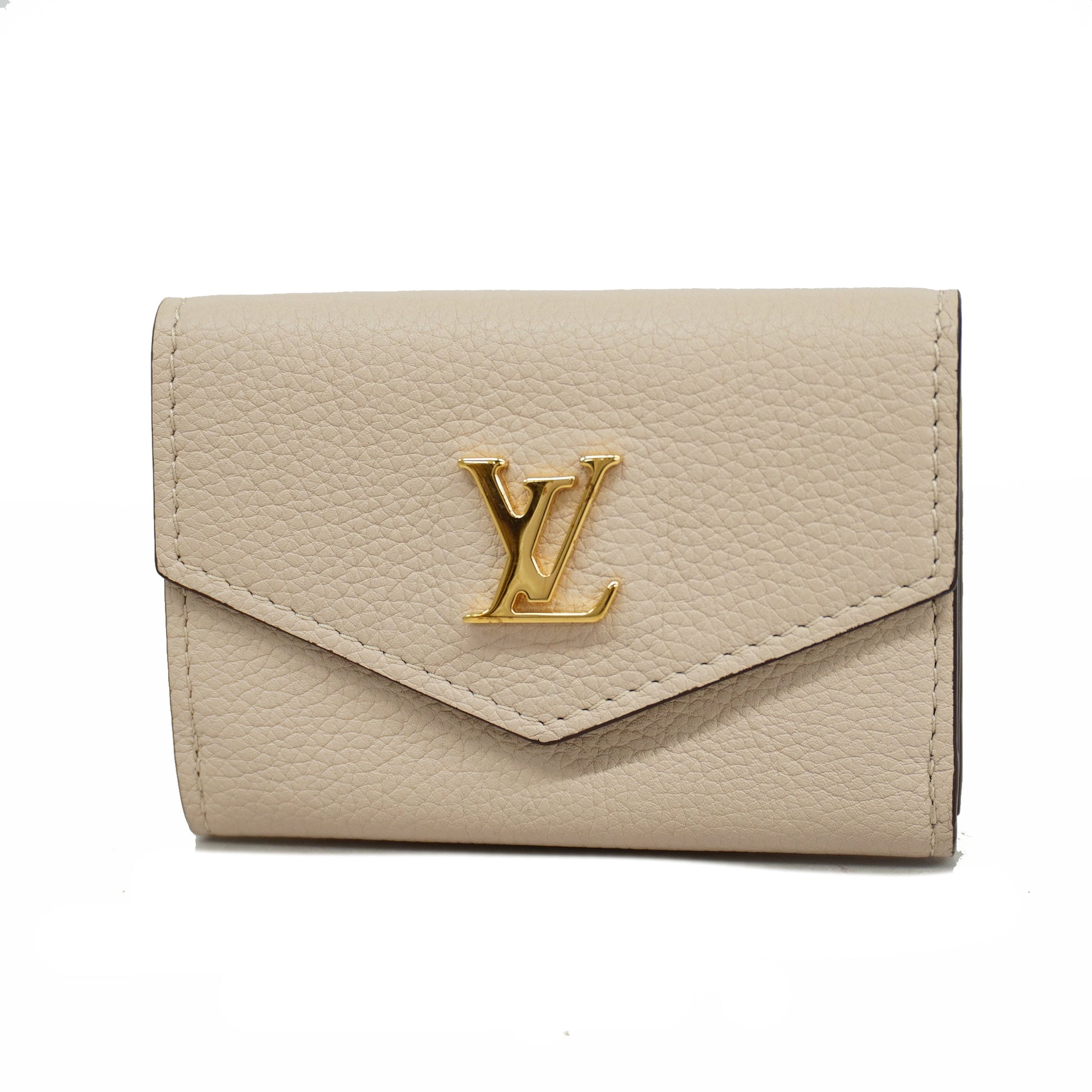 Louis Vuitton Lockmini Leather Tri-Fold Wallet on SALE