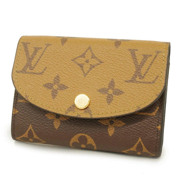 LOUIS VUITTON Wallet/Coin Case Monogram Reverse Porto Mone Rosali M82333 Brown Ladies