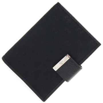 GUCCI Notebook Cover GG 115240 Black Canvas Leather