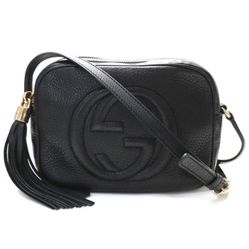 GUCCI Soho Small Disco Shoulder Bag Black 308364 Women's