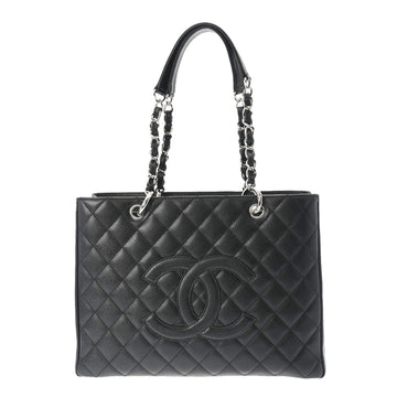 CHANEL GST Grand Tote Black A50995 Women's Caviar Skin Bag